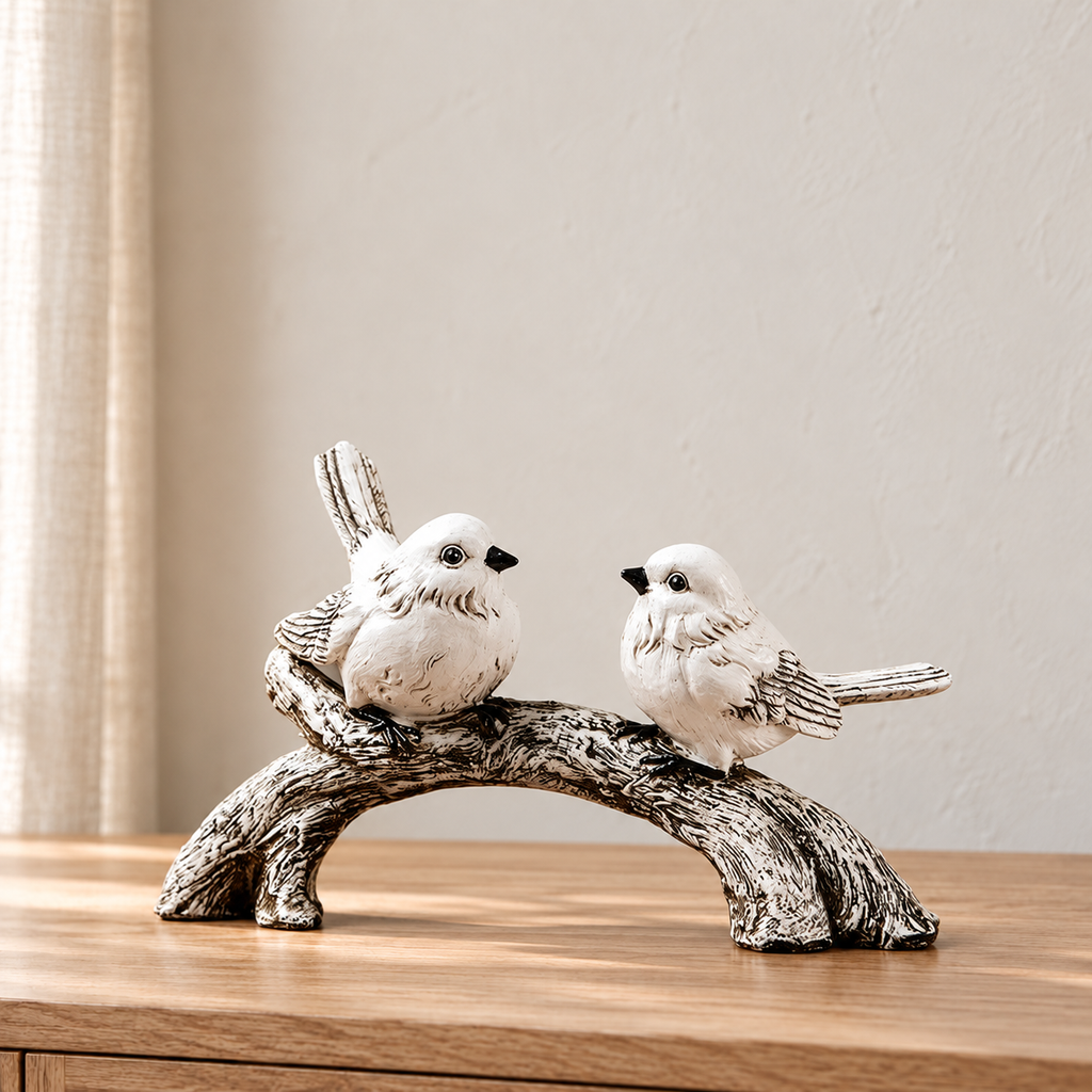 Oiseaux sur branche — Branche arquée, vue principale